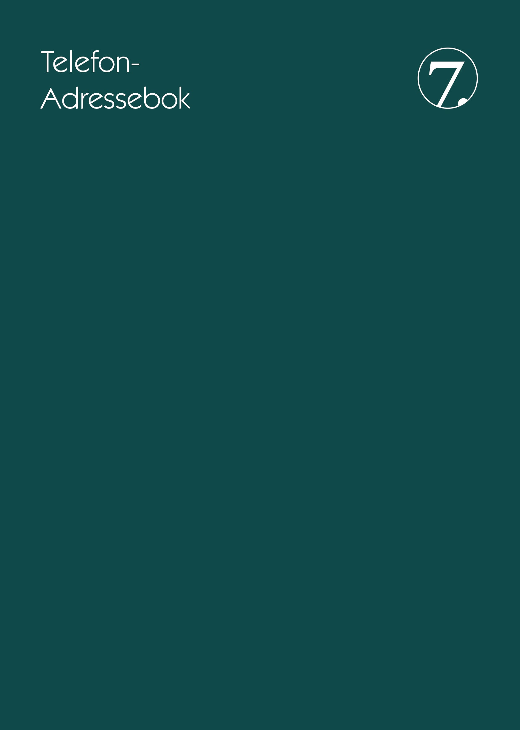 Telefon- og Adressebok A5