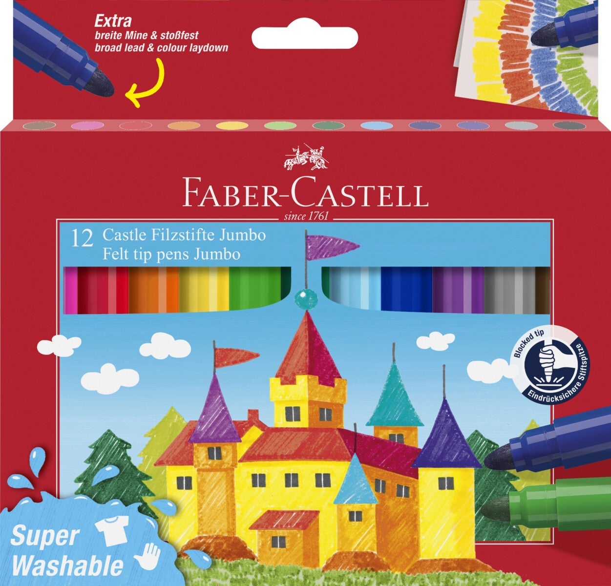 Tusj Faber Jumbo 12 Pk