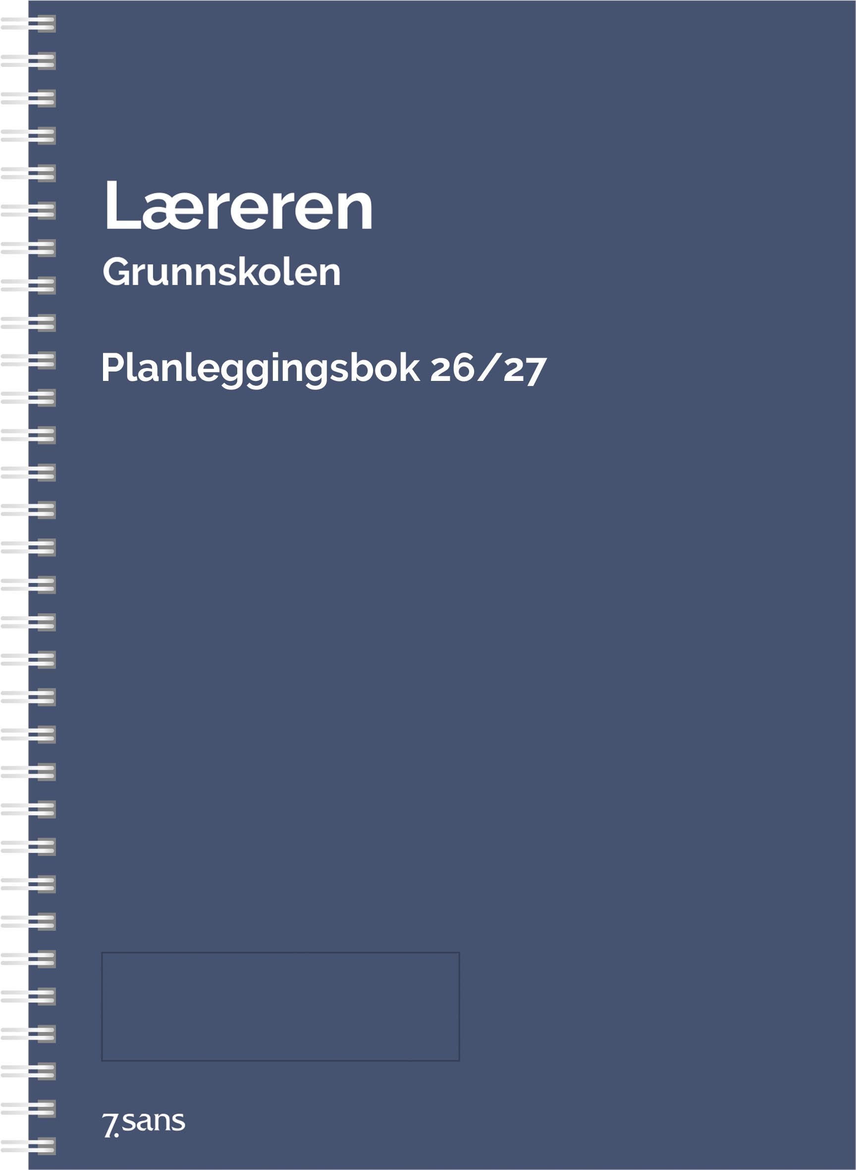 Kalender 7.Sans 26/27 Lærer Grskole Spiral