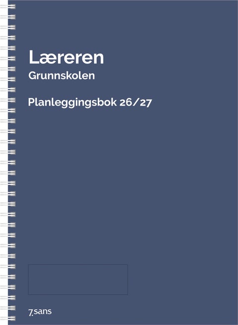 Kalender 7.Sans 26/27 Lærer Grskole Spiral