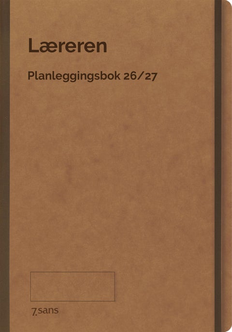 Kalender7.Sans 26/27 Lærer Natur Innbundet