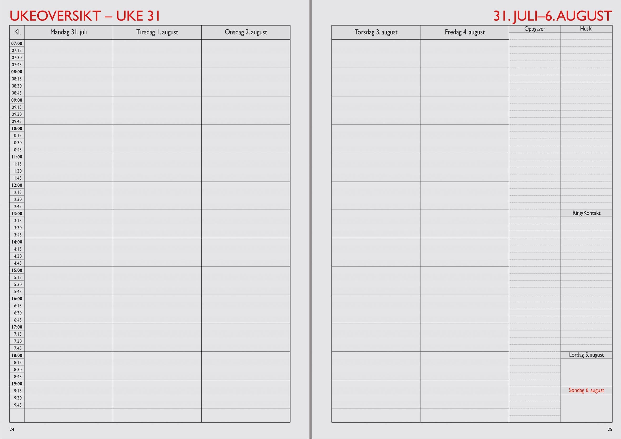 Kalender7.Sans 26/27 Lærer Natur Innbundet