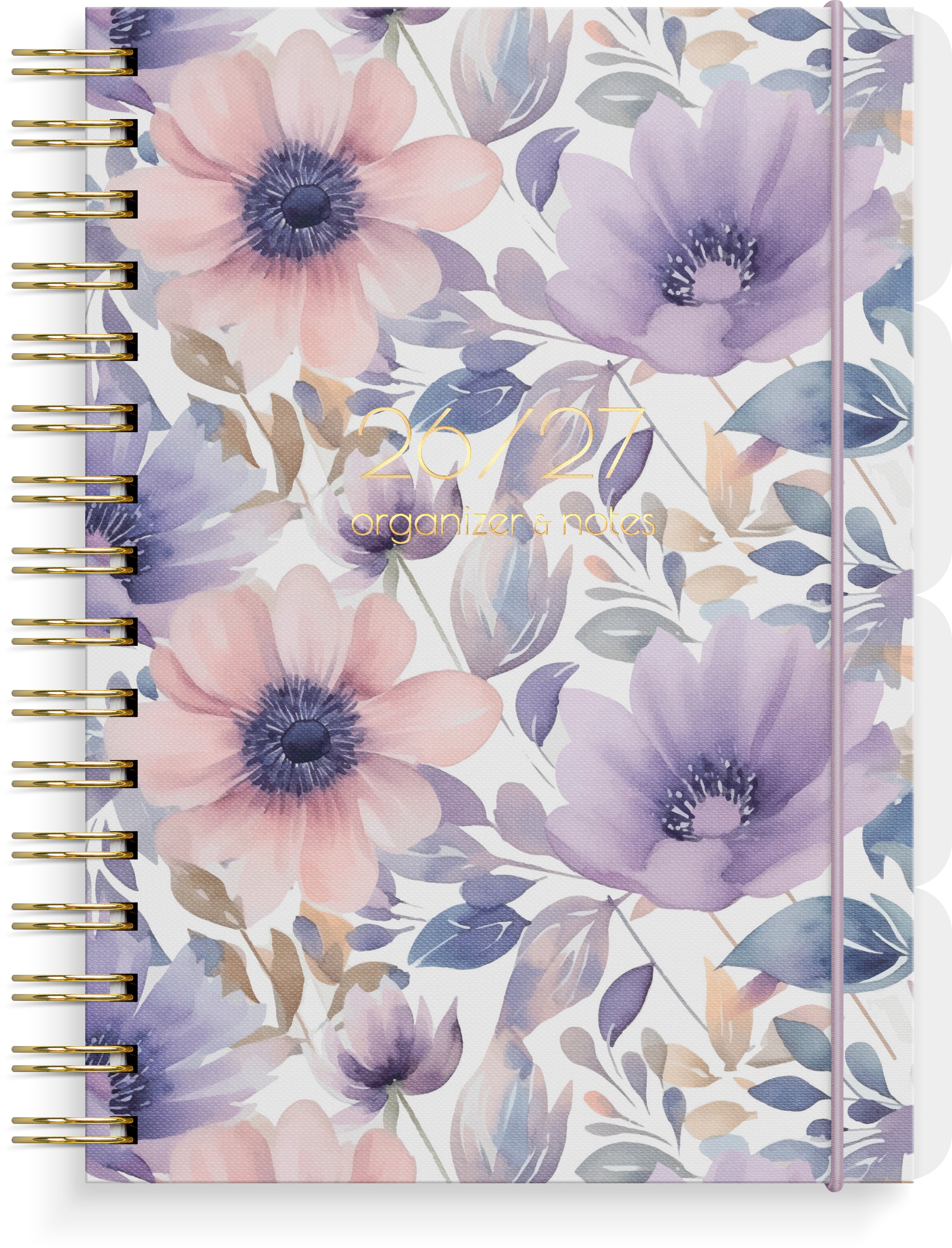 Organizer og Notes Grieg A5 26/27 Flower