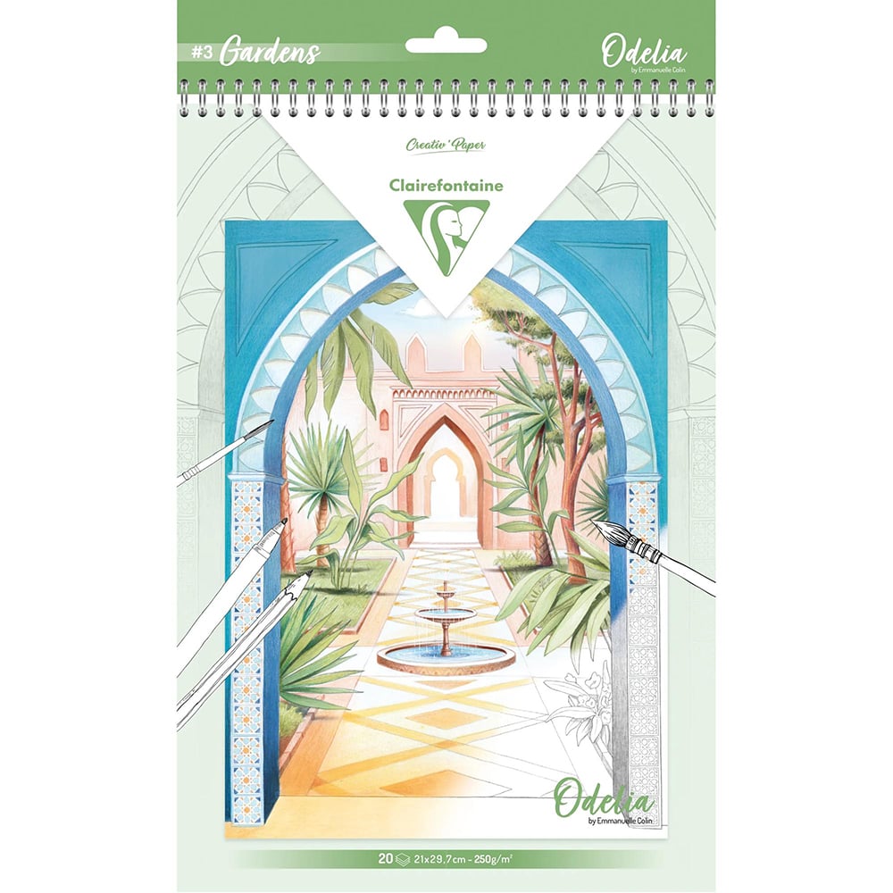 Fargeleggingsbok Odelia A4 Gardens