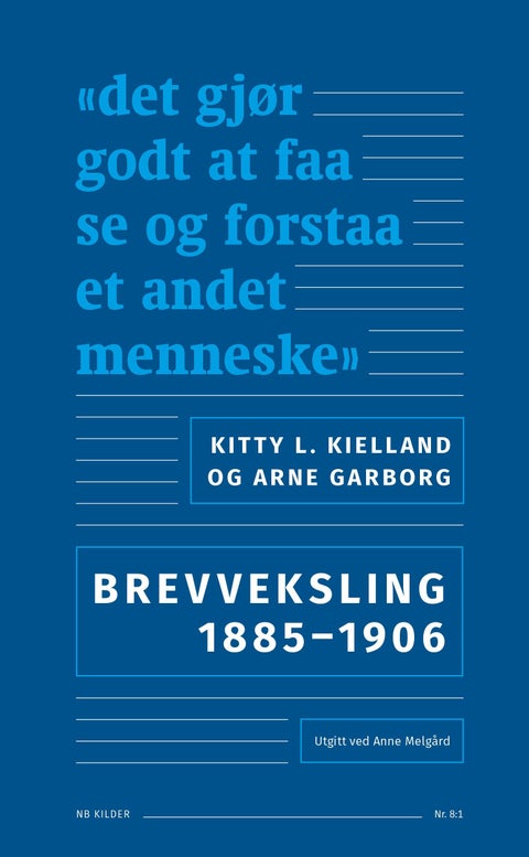 Kitty L. Kielland og Arne Garborg - brevveksling 1895–1906