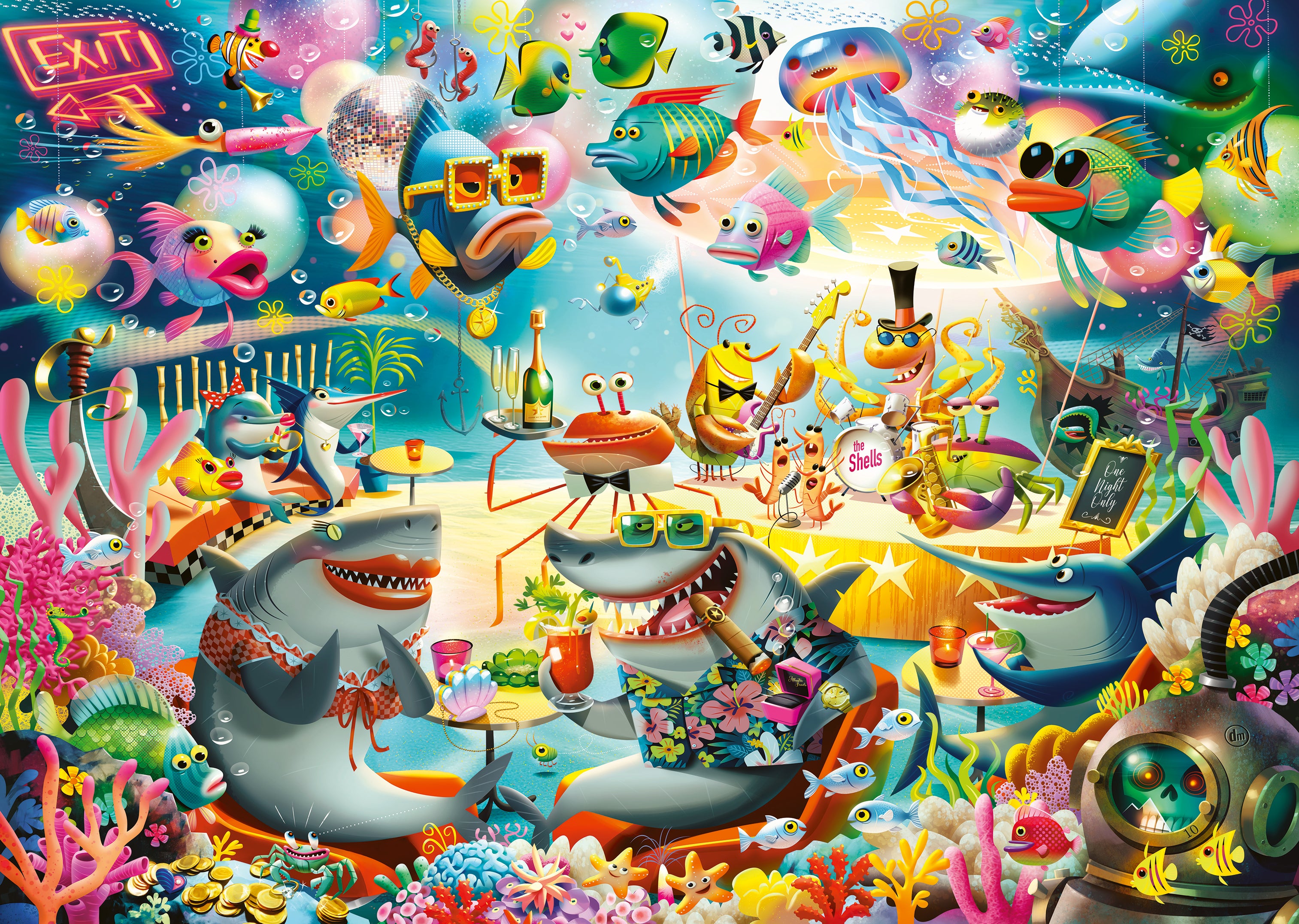 Puslespill 1000 Hav Salong Ravensburger