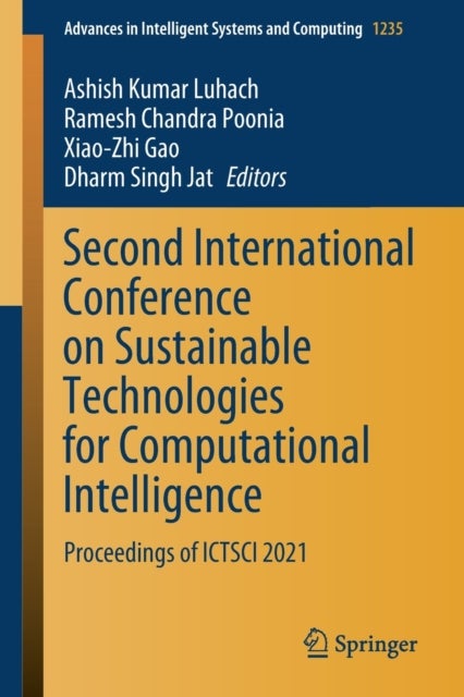 Second International Conference on Sustainable Technologies for Computational Intelligence - Proceedings of ICTSCI 2021