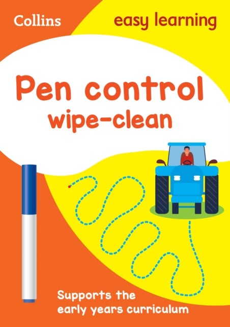 Pen Control Age 3-5 Wipe Clean Activity Book - Ideal for Home Learning