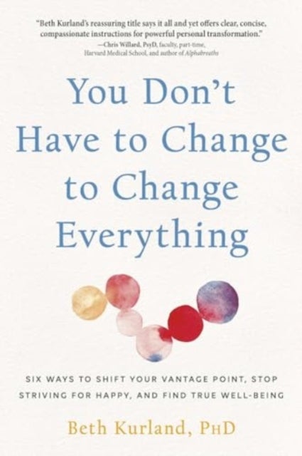 You Don't Have to Change to Change Everything - Six Ways to Shift Your Vantage Point, Stop Striving for Happy, and Find True Well-Being