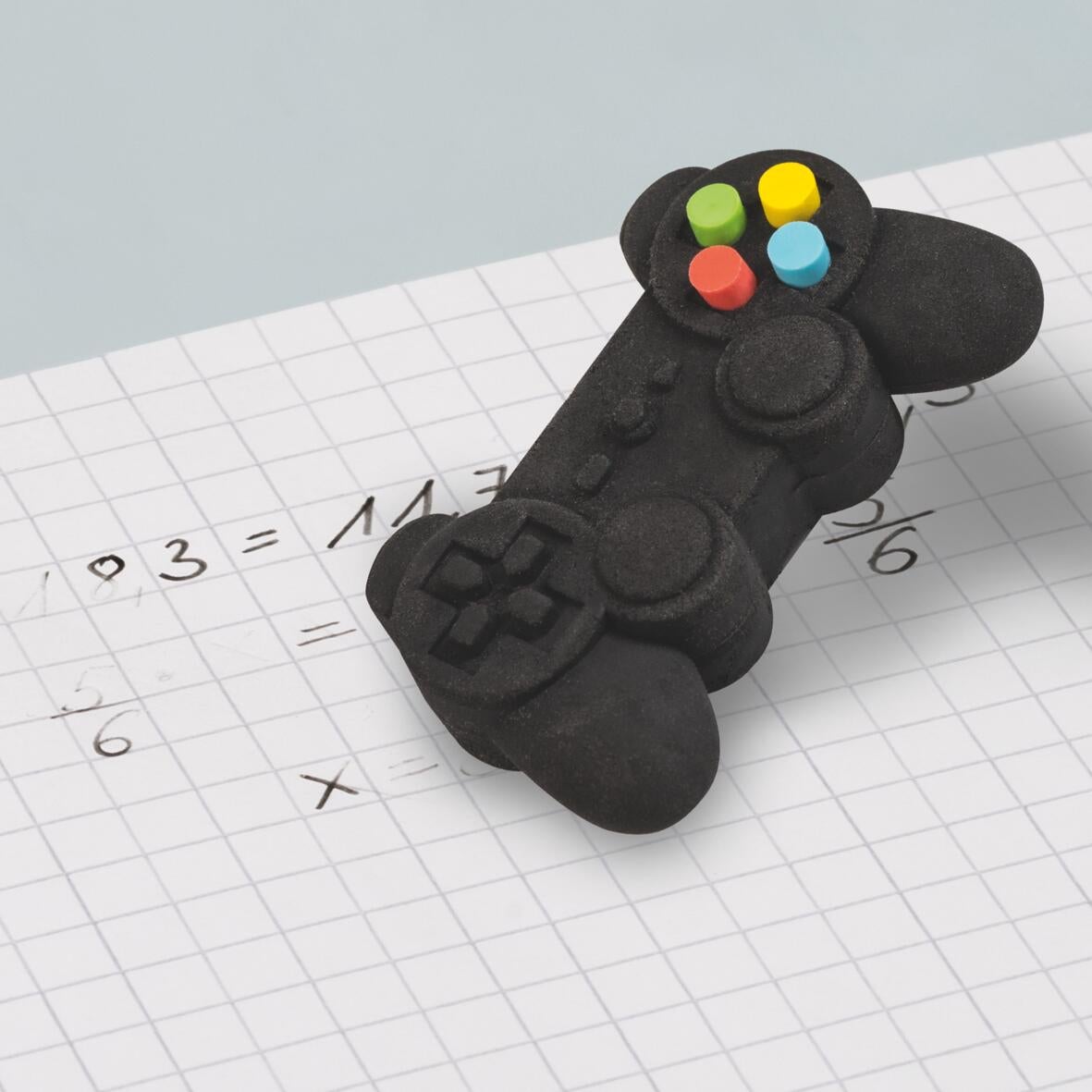 Viskelær gamepad sort 56x60x18mm