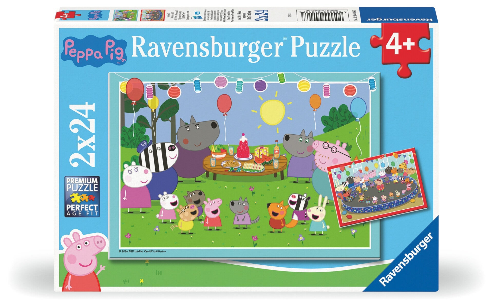 Puslespill 2x24 Peppa Gris Ravensburger