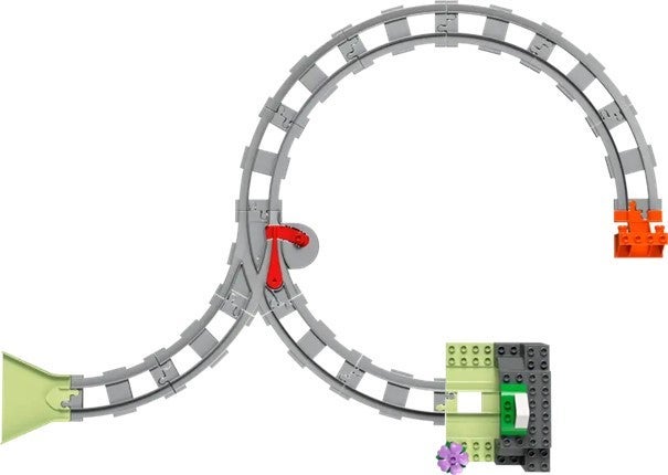 Lego Utvidelsessett m/togtunnel og skinner 10425