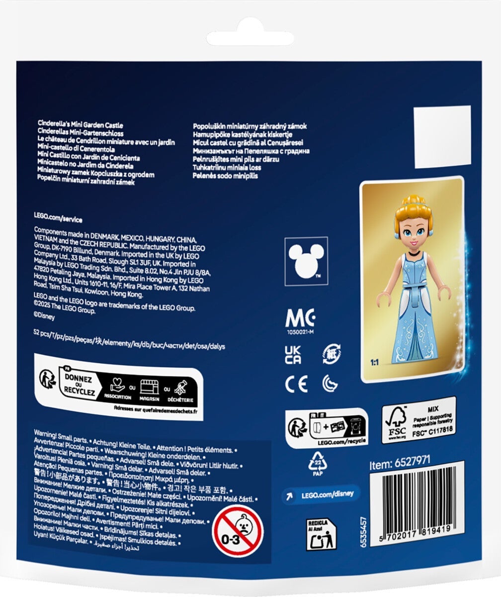 Lego Askepotts minislott med hage 30695