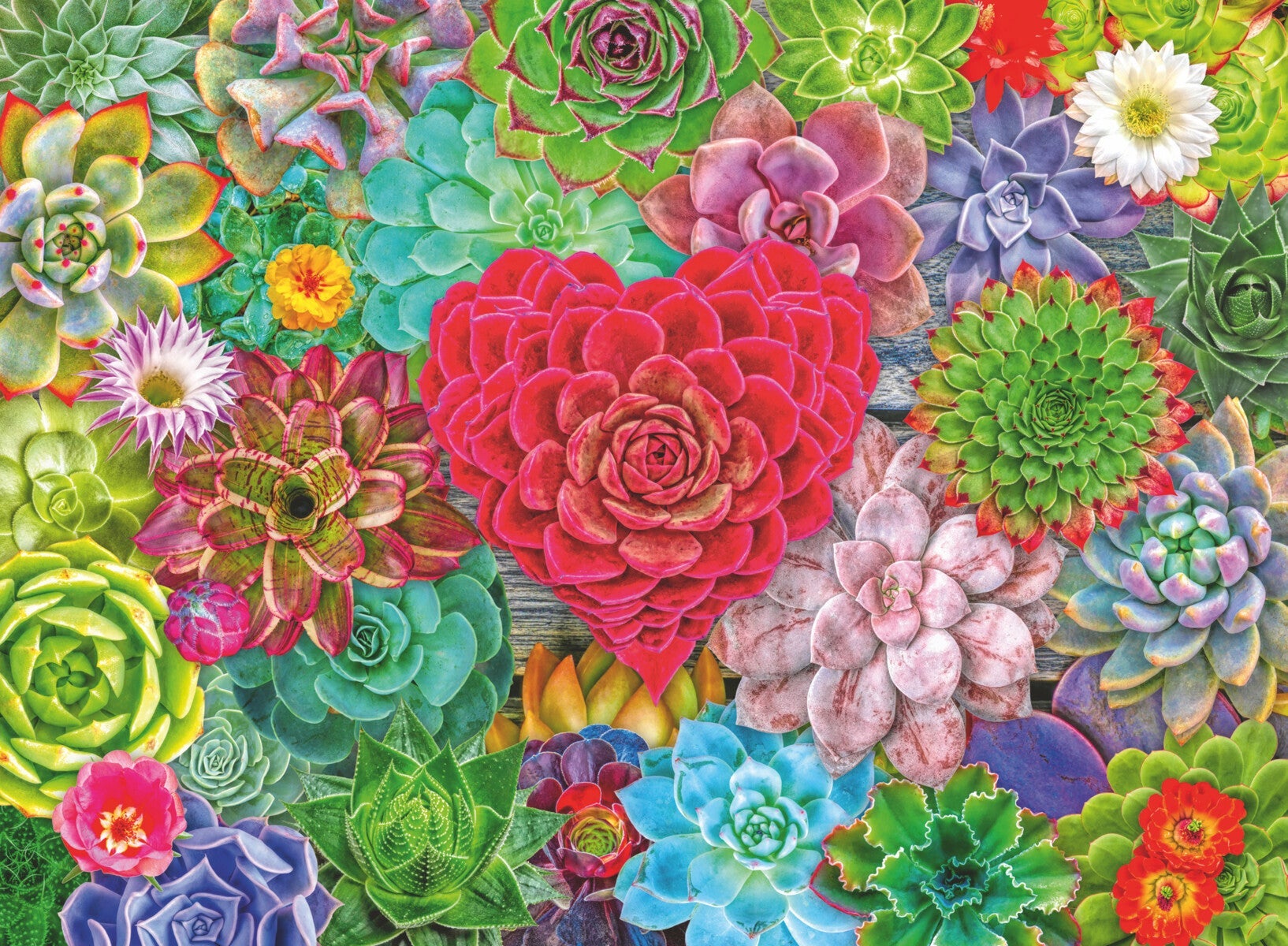 Puslespill 500 Kjærlighet Blomster Ravensburger