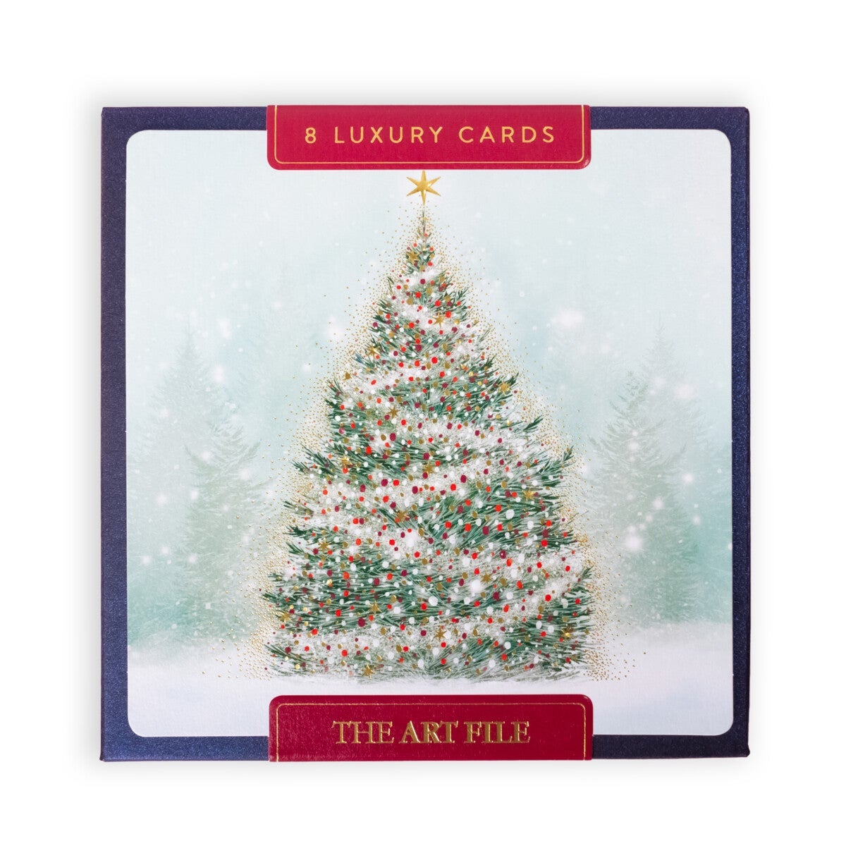 Kortpakke Luxury Xmas Tree 8pk