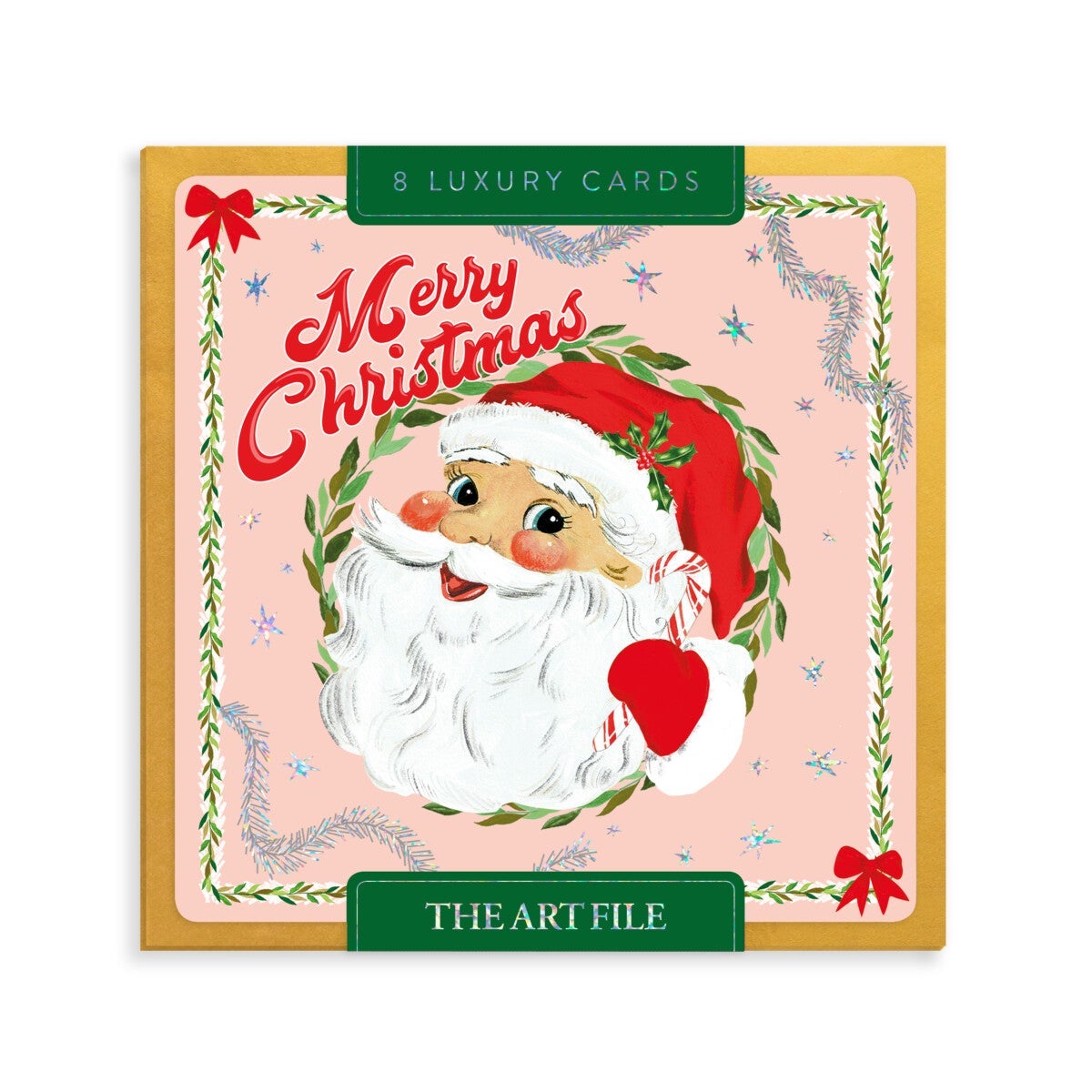 Kortpakke Luxury St Claus 8pk