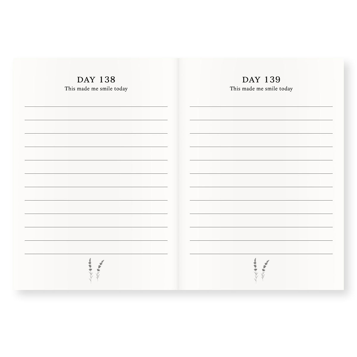 Dagbok One Year Journal Green Lavender