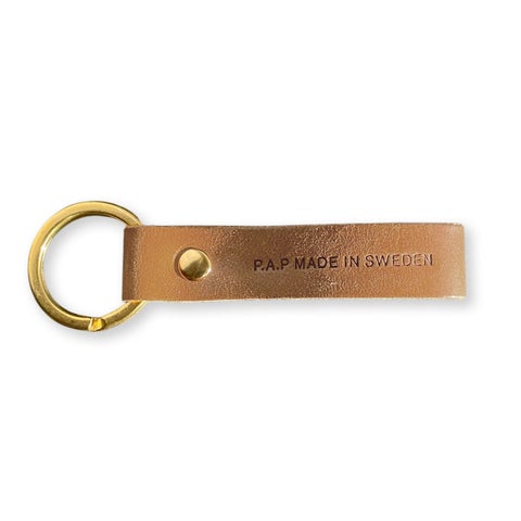Nøkkelring P.A.P. Skinn Cognac
