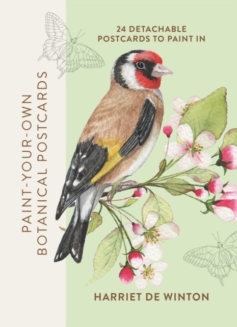 Paint-Your-Own Botanical Postcards - 24 detachable postcards to paint in