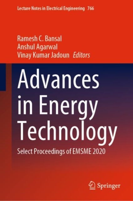 Advances in Energy Technology - Select Proceedings of EMSME 2020