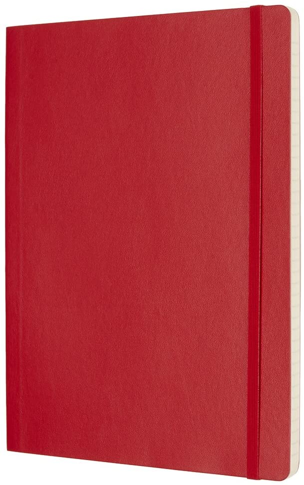 Moleskine Notatbok Linjert Rød Myk XL