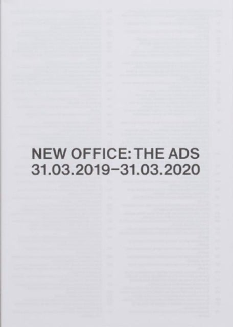 NEW OFFICE: THE ADS - 31.03.2019-31.03.2020