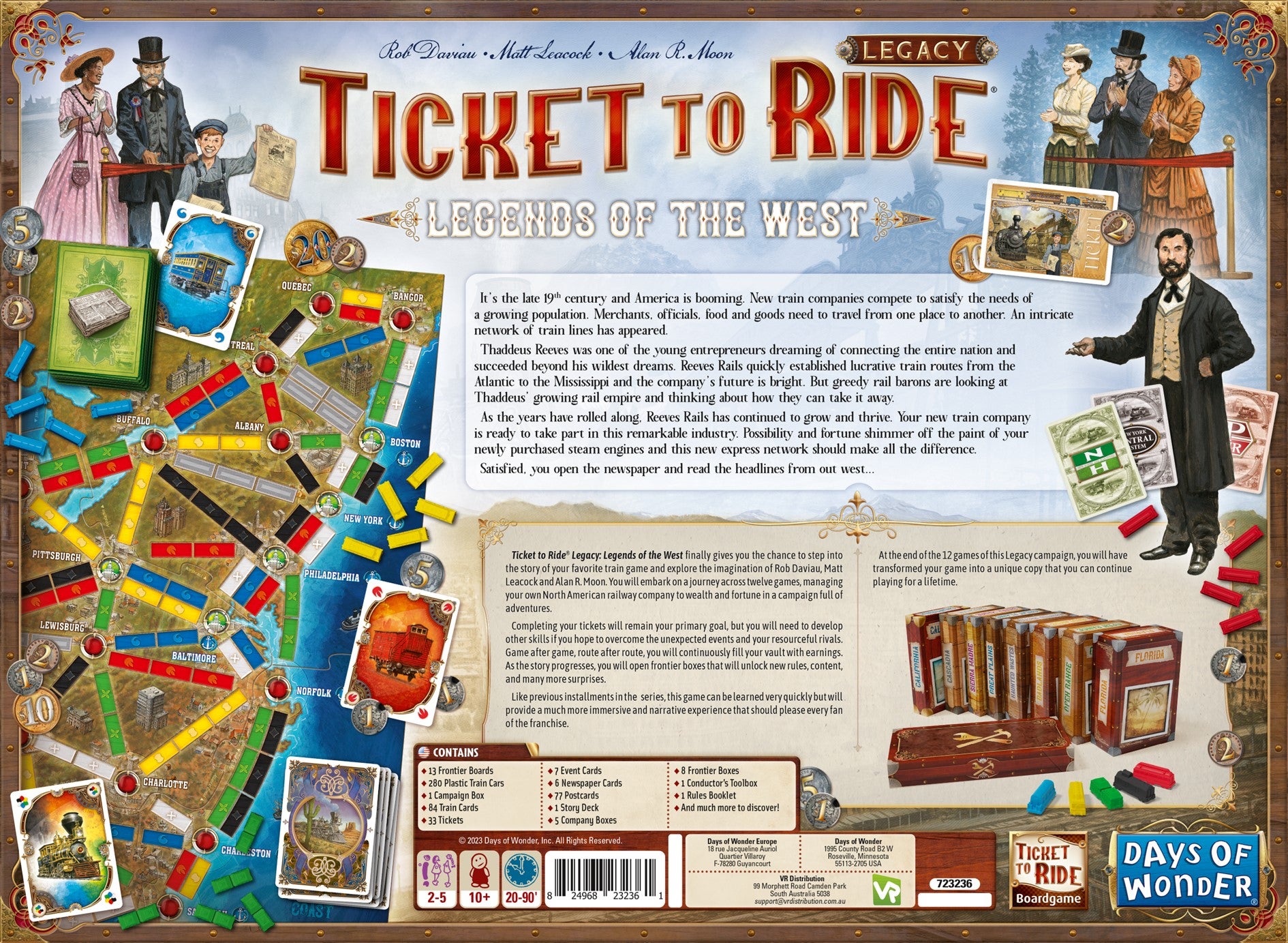 Spill Ticket To Ride Leg Legends West