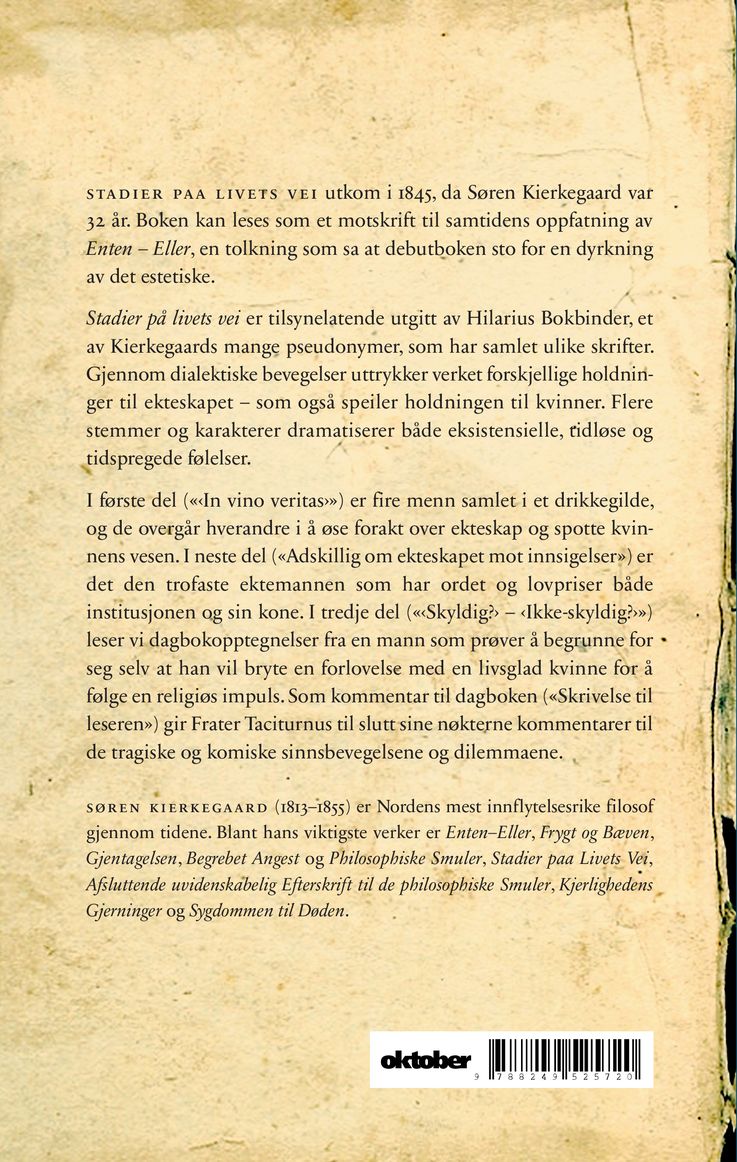 Stadier på livets vei