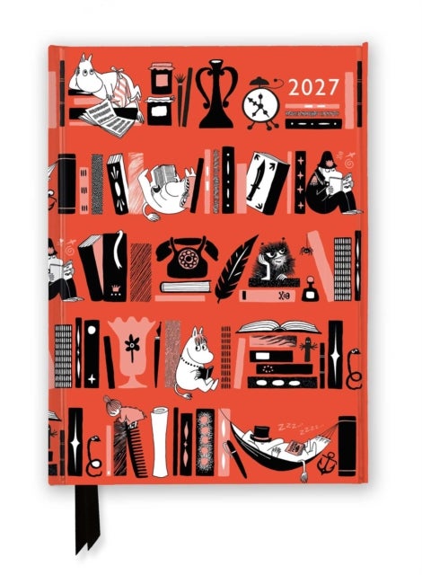 Moomin Bookshelves 2027 Luxury Diary Planner - Page to View with Notes