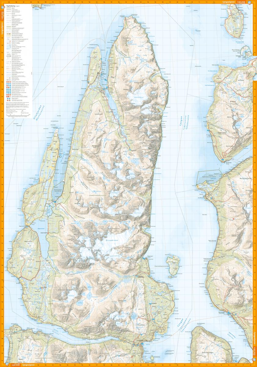 Lyngen Hiking Map
