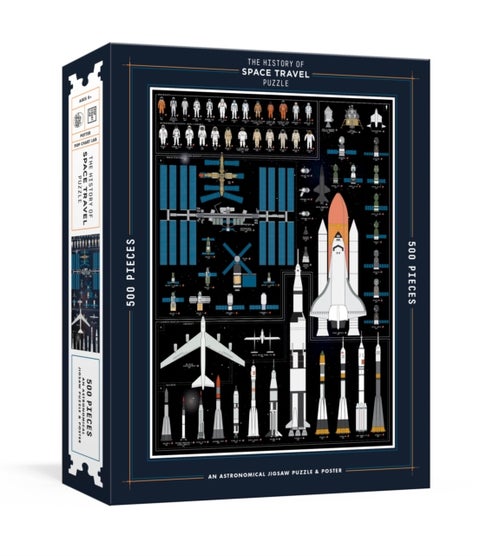 History of Space Travel 500 Piece Jigsaw Puzzle - Astronomical Jigsaw Puzzle and Poster