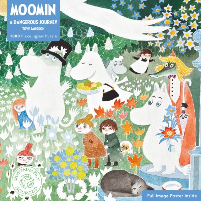 Adult Sustainable Jigsaw Puzzle Moomin: A Dangerous Journey - 1000-pieces. Ethical, Sustainable, Earth-friendly