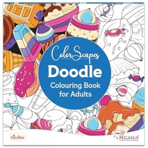 Doodle Art Colouring Book for Adults