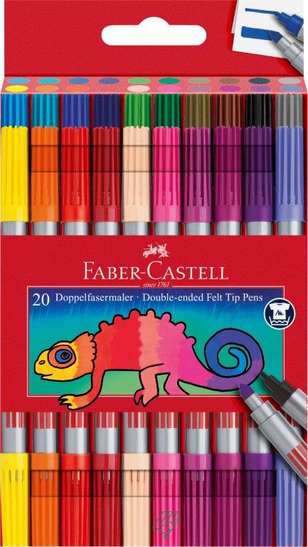 Tusj Faber Dobbelt Tykk Tynn 20 Pk