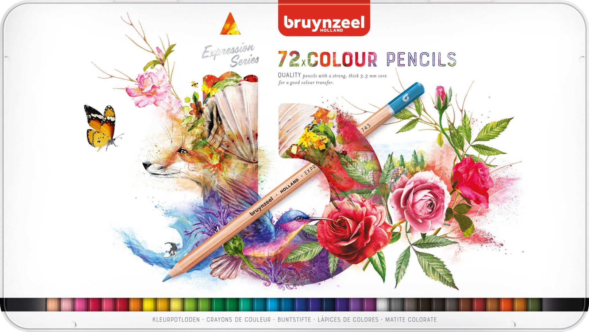 Fargeblyant Bruynzeel Sett 72Stk