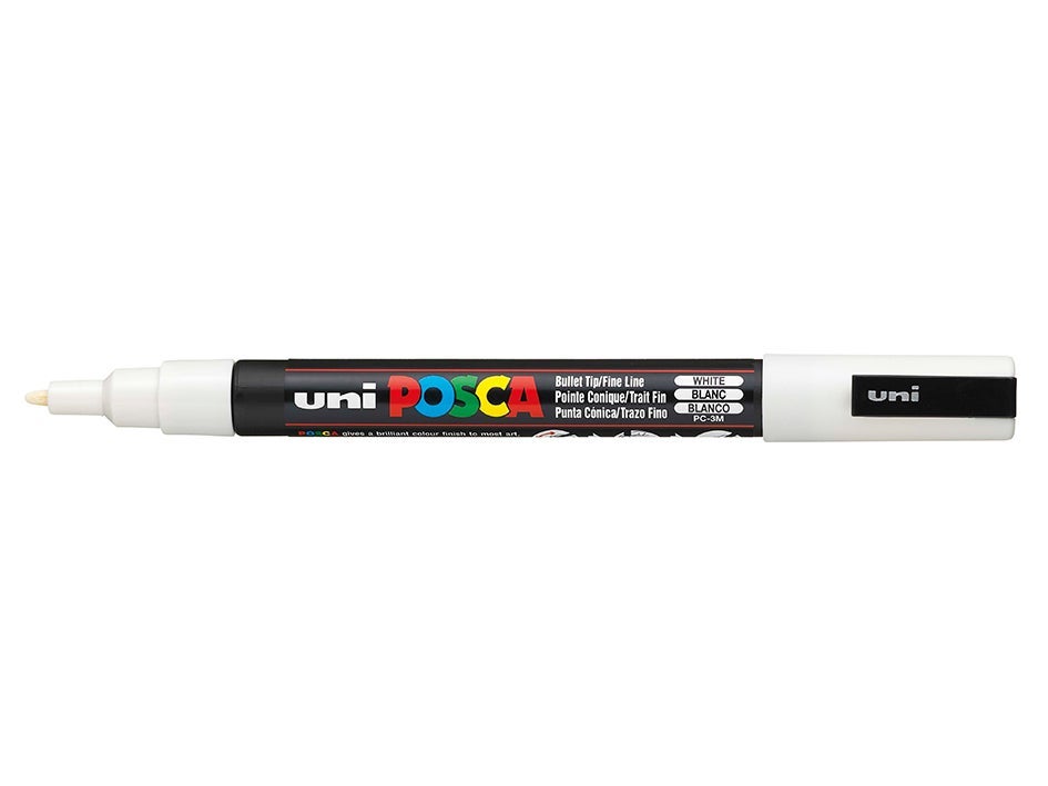 Tusj Uni Posca PC-3M Fine 0,9-1,3mm 1 White