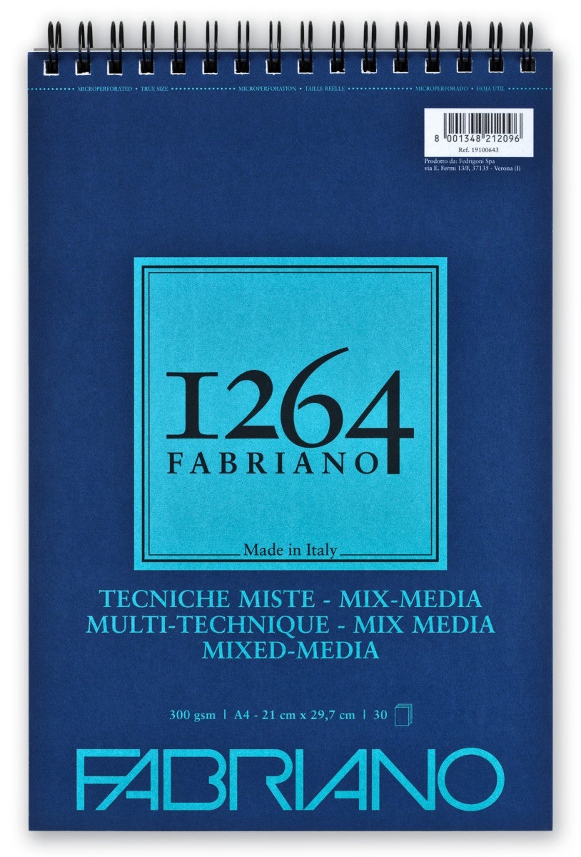 Fabriano Tegneblokk 1264 A4 300G 30 ark