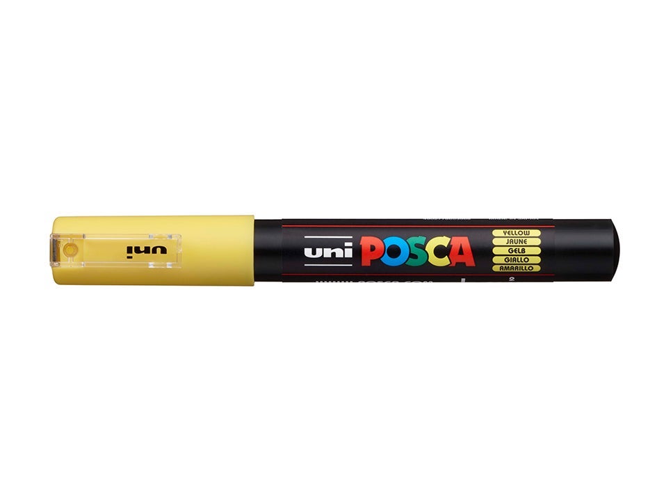 Tusj Uni Posca PC-1M Extra-Fine 0,7-1mm 2 Yellow