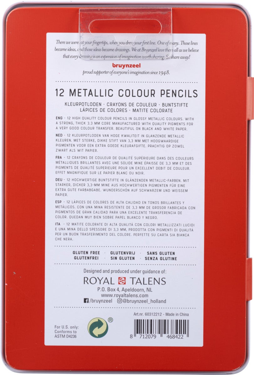 Fargeblyanter Bruynzeel Metallic 12stk