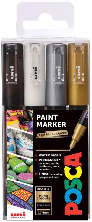 Tusj Uni Posca PC-1M 4 Farger