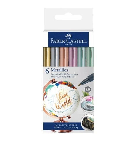 Tegnesett Faber Metallic 6 Stk