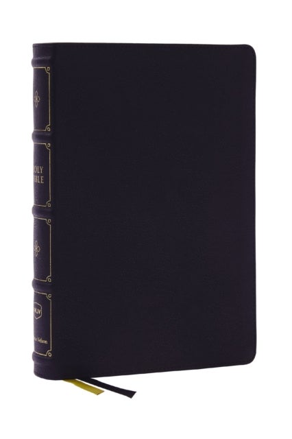 NKJV, Large Print Thinline Reference Bible, Blue Letter, Maclaren Series, Leathersoft, Black, Comfort Print - Holy Bible, New King James Version