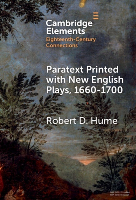 Paratext Printed with New English Plays, 1660¿1700