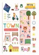 Stretchy stickers- Town