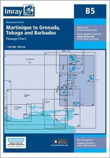 B5 Martinique to Tobago and Barbados Passage Chart - Martinique to Tobago and Barbados Passage Chart