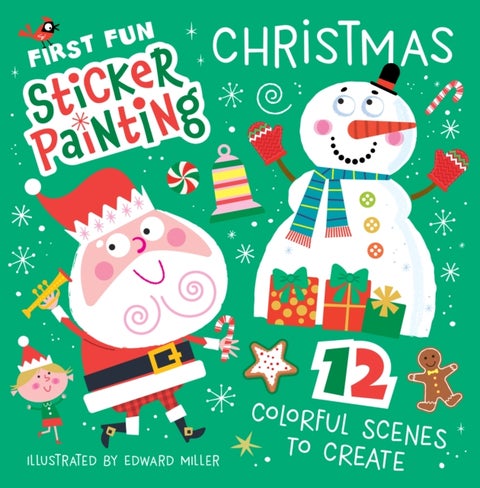 First Fun Sticker Painting: Christmas - 12 Colorful Scenes to Create