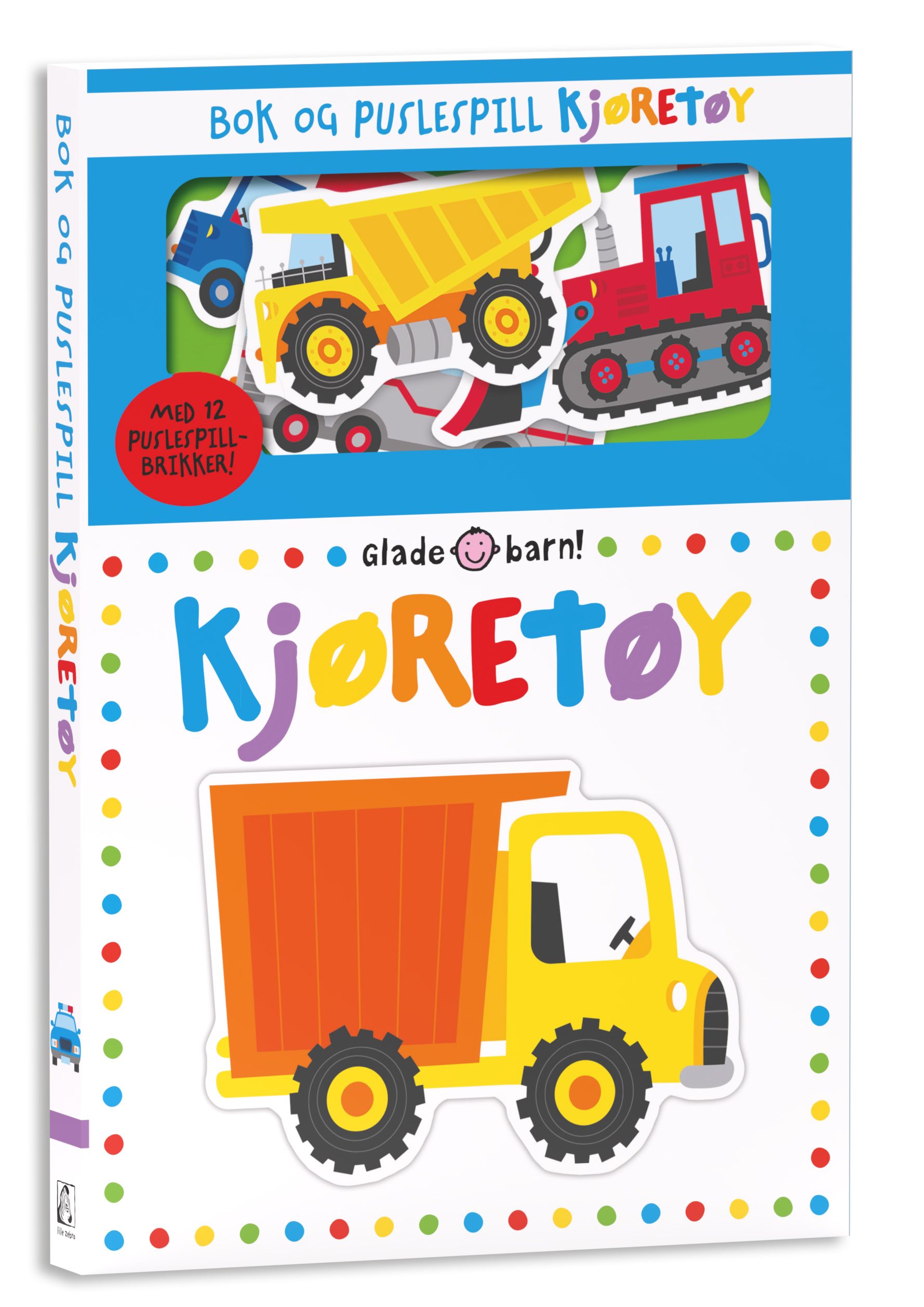 Kjøretøy - bok og puslespill