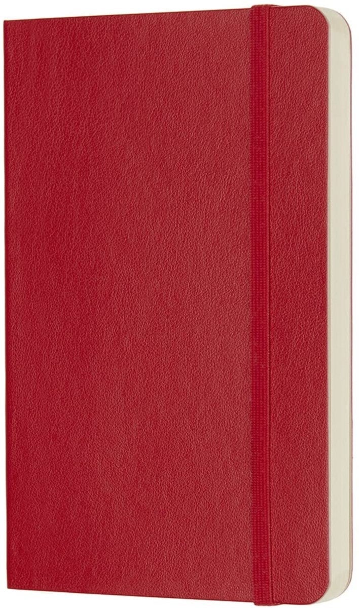 Moleskine Notatbok Ulinjert Myk Pocket Rød