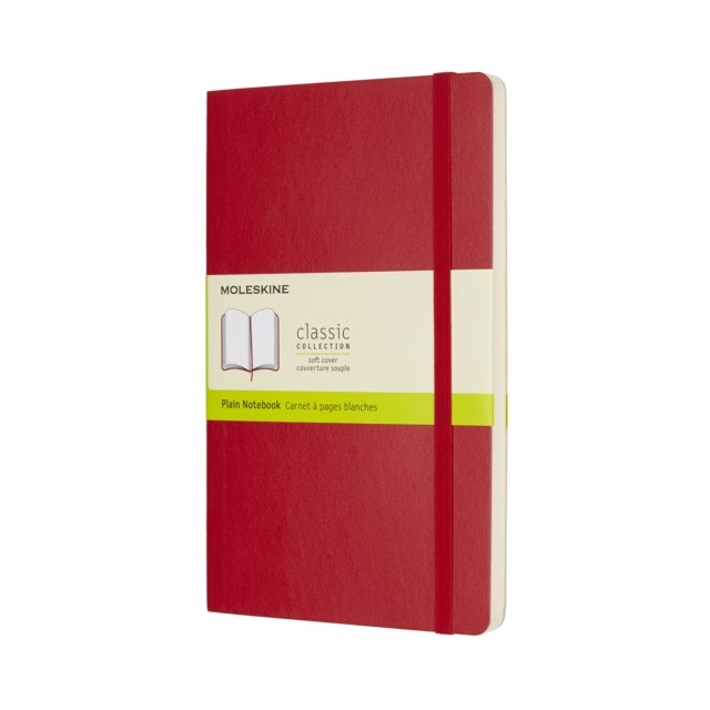 Moleskine Notatbok Ulinjert Rød Myk Large