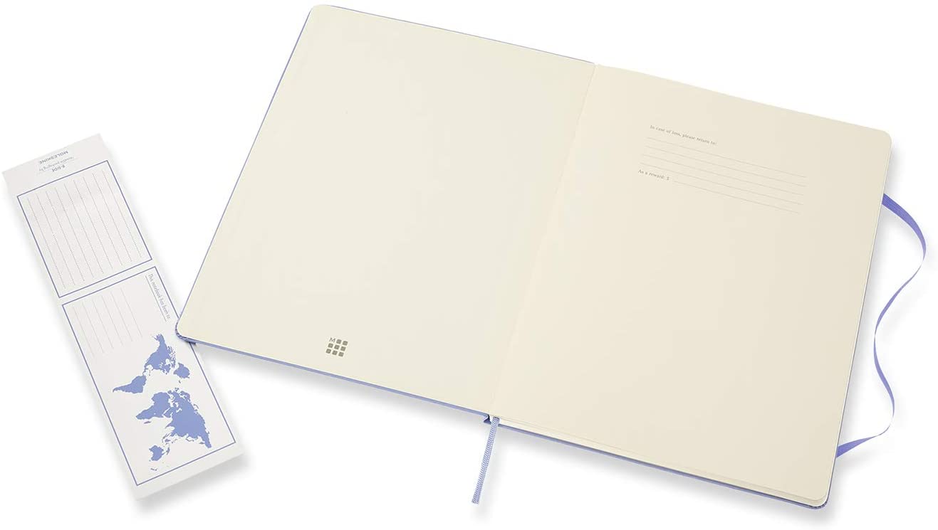 Moleskine Notatbok Hard XL Linjert Hydrangea Blue